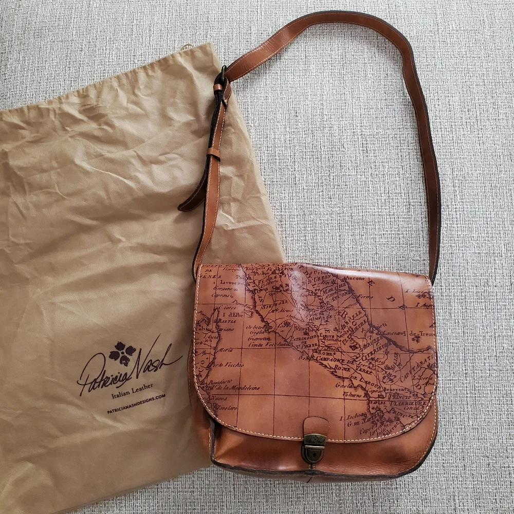 Patricia Nash Leather Saddle Bag - Picture 2 of 14